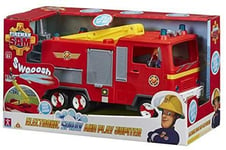 NEW Fireman Sam Electronic Spray & Play Jupiter Fire Engine With Lights & Sounds