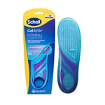 Scholl GelActiv Formal Shoe Insoles for Men, Slim Design for Everyday Use in Smart Shoes, Extra Springiness with GelWave Technology, UK Size 7-12