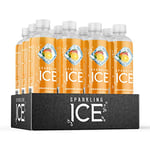 Sparkling Ice, Orange Mango Flavored Sparkling Water - Contains Vitamins- Only 12 calories- No Added Sugar - No Carbs (12 x 500ml Bottles)