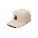 Volcom Men's Stone Tech Delta Almond Brown Flexfit Hat L/XL