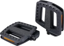 BBB Cycling ErgoBase Bike Pedals | Large Platform Ergonomic Bicycle Pedals | Suitable for Urban, Cargo and E-bikes | BPD-47, Black