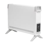 Dimplex ML2CE 2KW Freestanding DigitalConvector Heater with Touch Screen, 12-Hour Timer, 3 Modes, Eco Mode & Thermostat – Portable Quiet Electric Heater for Home & Office Use - White and Light Grey