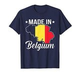 Funny Belgium Flag Shirt Roots From Usa Belgium T-Shirt