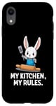 Coque pour iPhone XR Rabbit Chef My Kitchen My Rules Cooking Lovers