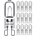 Galozzoit - Ampoule G9 25W 230V Dimmable Blanc Chaud, Ampoule Halogène G9 Tolérance de 300°C, Ampoule Four G9 Pour Four Micro-ondes Cuisinière