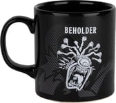 Konix Dungeons & Dragons Mug - Tasse en céramique - 320 ml - Motif Beholder - Noir et blanc