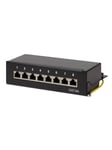 LogiLink NP0018B Cat.6A Patch Panel 8 ports shielded Desktop black