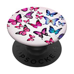 PopSockets Butterflies Pop Mount Socket Design for Nature Lovers PopSockets PopGrip: Swappable Grip for Phones & Tablets