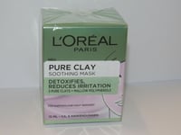 6 X 15ML L'Oreal Skincare Mask Absolutely Clay Skin Soothing 15ml