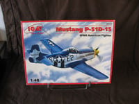 Belle maquette ICM échelle 1:48 Avion Mustang P-51D-15 WW2 American Fighter