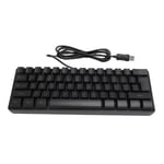 USB kabelanslutet speltangentbord 60 procent RGB bakgrundsbelysning 61 tangenter Portabelt kompakt tangentbord för PC Gamer Typist Black