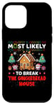 iPhone 12 mini Most Likely To Break The Gingerbread House Merry Christmas Case