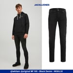 Jack & Jones Men's Liam Original SkinnyFit Comfortable Denim Jeans Black,W30/L32