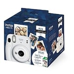 Appareil photo  Fujifilm Pack iconique Instax Mini 11 + film + housse + guirlande - 70100148137 - Blanc