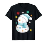 Merry Christmas Frosty Smiles – The Happiest Snowman. T-Shirt