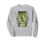 The Hanged Man Frog Tarot Style Graphic, Cool Novelty Frog Sweatshirt