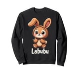 Labubu Cute Brown Bunny Monster Sweatshirt