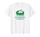 Mr. Men Mr Lazy I'd Rather Be Watching Football T-Shirt