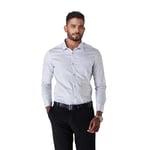 Kut for You Men's Slim Fit Long Sleeve Dress Shirt | Color: Celestial Blue | Size: XL | Material: Cotton | for Men & Boys | Lightweight | Button-Down Collar | Classic Fit