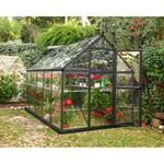 Serre de jardin polycarbonate gris anthracite 5,7 m² - HARMONY  