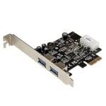 StarTech.com 2 Port PCI Express (PCIe) SuperSpeed USB 3.0 Card Adapter