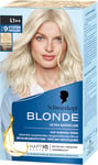 Schwarzkopf Blonde Coloration éclaircissante L1++ (143 ml) pour éclaircir les cheveux activés par l'huile avec système HaptIQ, jusqu'à 9 niveaux sans teinte jaune