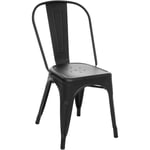 Chaise Niko métal noir Atmosphera Créateur D'intérieur