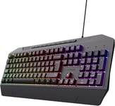 GXT 836 Evocx Clavier Gamer AZERTY Français Filaire USB, 78% de Plastiques Recyclés, Éclairage LED RGB, 25 Touches Anti-ghosting, Clavier Gaming à Membrane, PC/Portable