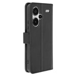 Avizar Folio case for Redmi Note 13 Pro Plus Video stand portfolio, Black