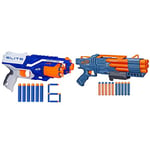 Nerf Elite Disruptor Blaster, 6 Nerf Elite Darts, 6-Dart Rotating Drum, Slam Fire & Elite 2.0 Ranger PD-5 Blaster, 5-Barrel Blasting, 10 Nerf Elite Darts, Easy To Use, Dart Storage, Pump Action