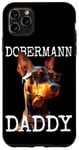 Coque pour iPhone 11 Pro Max Dobermann Daddy Chiens Papa Fête des Pères Dad Dobermans