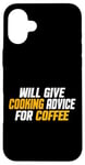 Coque pour iPhone 16 Plus Amusant, Chef Cook donnera des conseils de cuisine pour le café