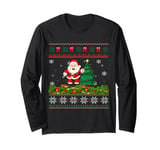 Santa Funny Xmas Lighting Ugly Christmas Long Sleeve T-Shirt