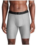 Under Armour Men's Tech 9-inch Boxerjock 2-Pack, Steel Heather 3 Pack, S