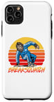 Coque pour iPhone 11 Pro Max Breaksquatch Break Dancing Sasquatch B-Boy Bigfoot 80s Funny