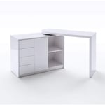 Bureau pivotant en bois blanc laqué - BU16010