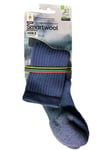 Smartwool Hike Merino Wool Full Cushion Hiking Crew Socks BLUE Unisex MEDIUM