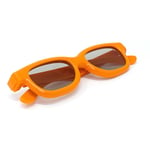 3 x Passive 3D Orange Kids Childrens Glasses for Passive TVs Cinema Projectors