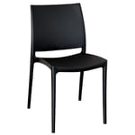 Chaise Altea Plastique Couleur Noire Modèle le Confort