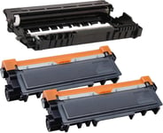 TN2320 TN-2320 Cartouche de toner + DR2300 DR-2300 Tambour Compatible pour Brother HL-L2300D HL-L2340DW HL-L2360DN HL-L2365DW DCP-L2500D DCP-L2520DW MFC-L2700DW MFC-L2720DW MFC-L2740DW