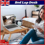 Folding Laptop Bed Tray Table Portable Lap Desk Notebook Breakfast Stand Bamboo