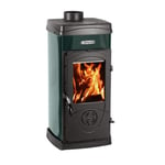 La Nordica Extraflame Poêle à Bois Super Junior Vert 5 Kw 143 M ³ Chauffés