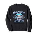 Ice Hockey Ninja Player Sweatshirt