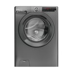 'Hoover H3WPS496TMRR6 9kg 1400 Spin Washing Machine - Graphite ' Free 10- Parts 1 labour Warranty