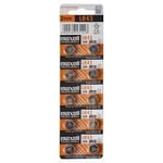 Maxell knappcellsbatteri, LR44, Alkaline, 1,5V, 10-pack