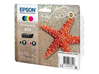 Epson 603 Multipack - 4-Pack - Svart, Gul, Cyan, Magenta - Original - Blister - Blekkpatron - For Expression Home Xp-2150, 2155, 3150, 3155, 4150, 4155  Workforce Wf-2820, 2840, 2845, 2870