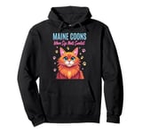 Maine Coon Cat Kitty Lover Animal Pet Kitten Meow Pullover Hoodie