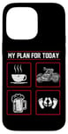 iPhone 14 Pro Max Classic Motorcycle Biker Plan For Today Coffee Beer Case