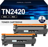 Tn2420 Cartouche De Toner Compatible Pour Brother Tn2420 Tn2410 Tn-2420 Tn-2410 Pour Dcp-L2530Dw Mfc-L2710Dw Hl-L2350Dw Mfc-L2730Dw Dcp-L2510D Hl-L2375Dw Mfc-L2750Dw Hl-L2310D (Noir, 2 Pack)