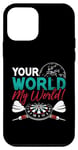 iPhone 12 mini Your World My World Bullseye Darting Dart Tournament Darts Case